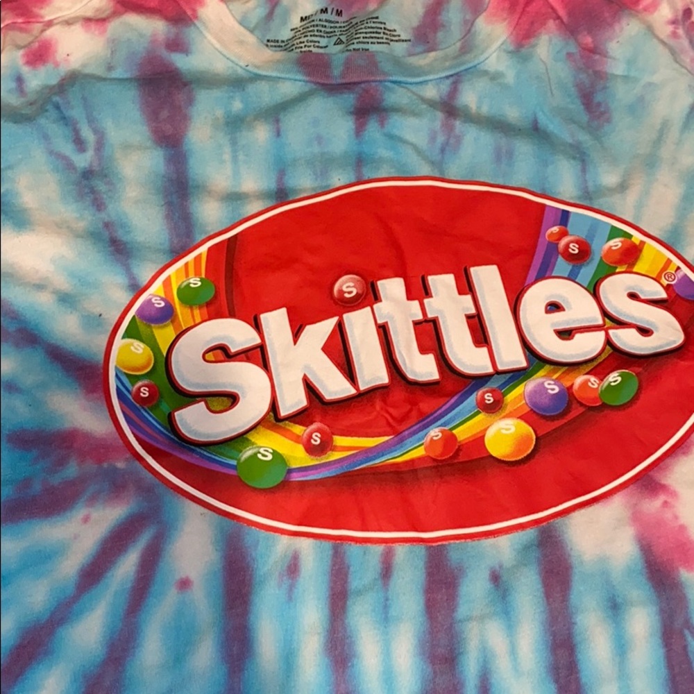 tie dye skittle shirt
